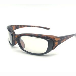 Liberty Sport Crosstrainer Shiny Demi Amber Frame / Clear Lenses Sunglasses